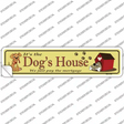 Dogs House Novelty Narrow Sticker Decal