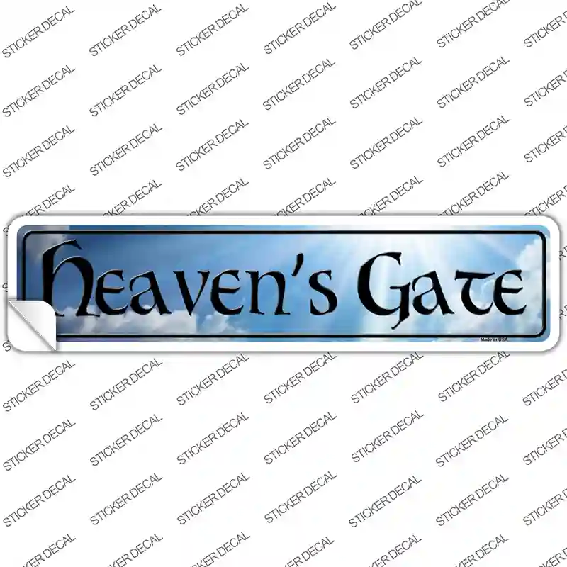 Heavens Gate Novelty Narrow Sticker Decal