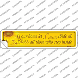 Love Abide And Bless All Novelty Narrow Sticker Decal