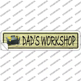 Dads Workshop Novelty Narrow Sticker Decal