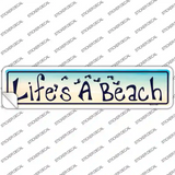 Lifes A Beach Novelty Narrow Sticker Decal