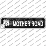 Route 66 Mother Road Black Novelty Narrow Sticker Decal