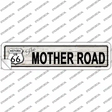 Route 66 Mother Road Grey Novelty Narrow Sticker Decal
