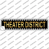 Theater District Novelty Narrow Sticker Decal