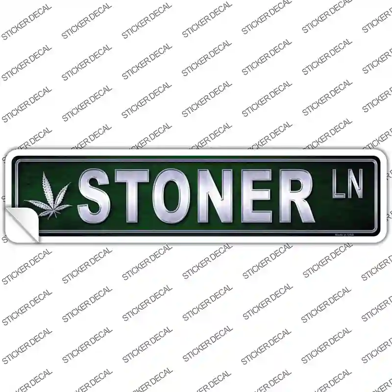 Stoner Novelty Narrow Sticker Decal