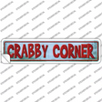 Crabby Corner Novelty Narrow Sticker Decal