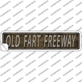 Old Fart Freeway Novelty Narrow Sticker Decal