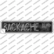 Backache Blvd Novelty Narrow Sticker Decal