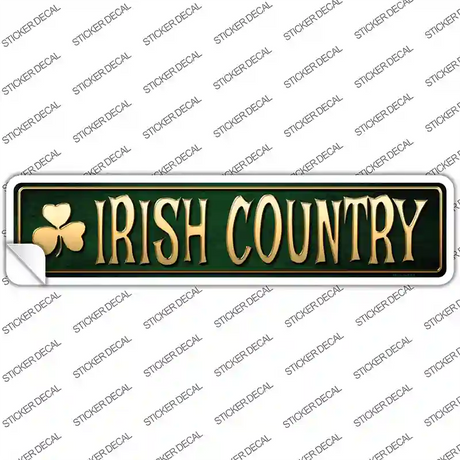 Irish Country Novelty Narrow Sticker Decal