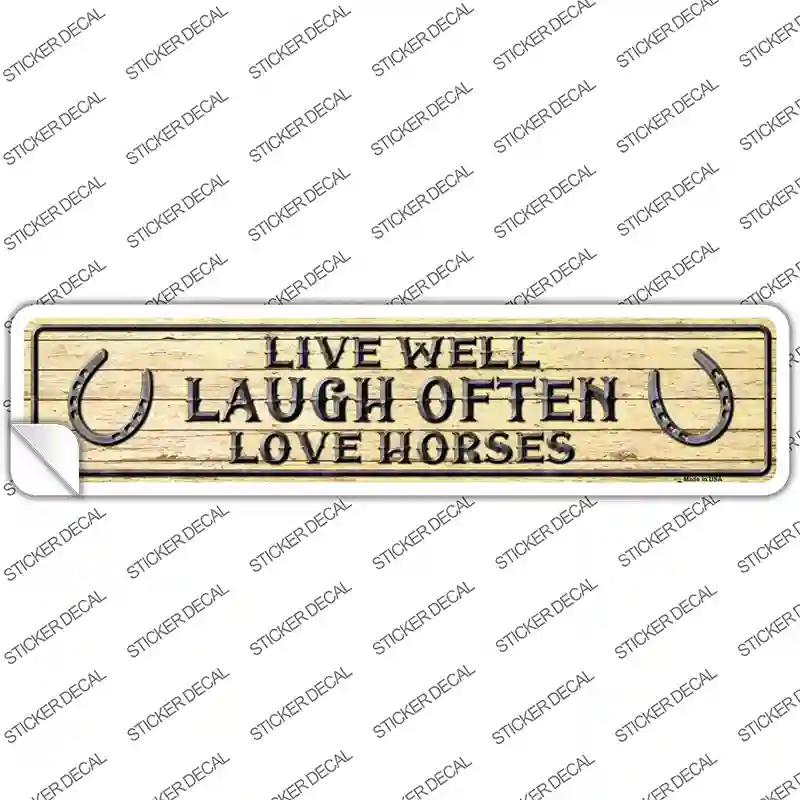 Laugh Often Novelty Narrow Sticker Decal