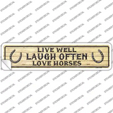 Laugh Often Novelty Narrow Sticker Decal