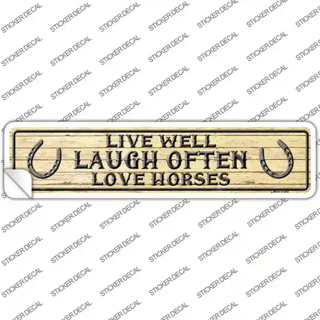 Laugh Often Novelty Narrow Sticker Decal