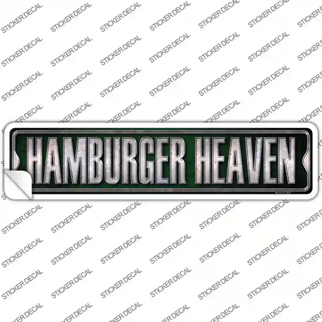 Hamburger Heaven Novelty Narrow Sticker Decal