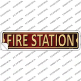 Fire Station Novelty Narrow Sticker Decal