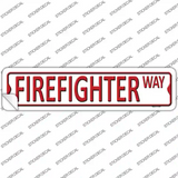 Firefighter Way Novelty Narrow Sticker Decal