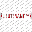 Lieutenant Way Novelty Narrow Sticker Decal