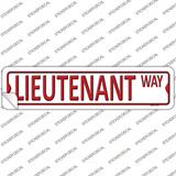 Lieutenant Way Novelty Narrow Sticker Decal