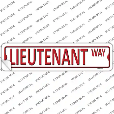 Lieutenant Way Novelty Narrow Sticker Decal