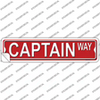 Captain Way Novelty Narrow Sticker Decal