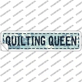 Quilting Queen Novelty Narrow Sticker Decal