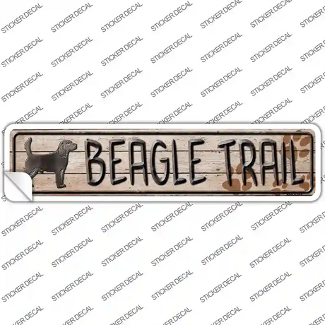 Beagle Trail Novelty Narrow Sticker Decal
