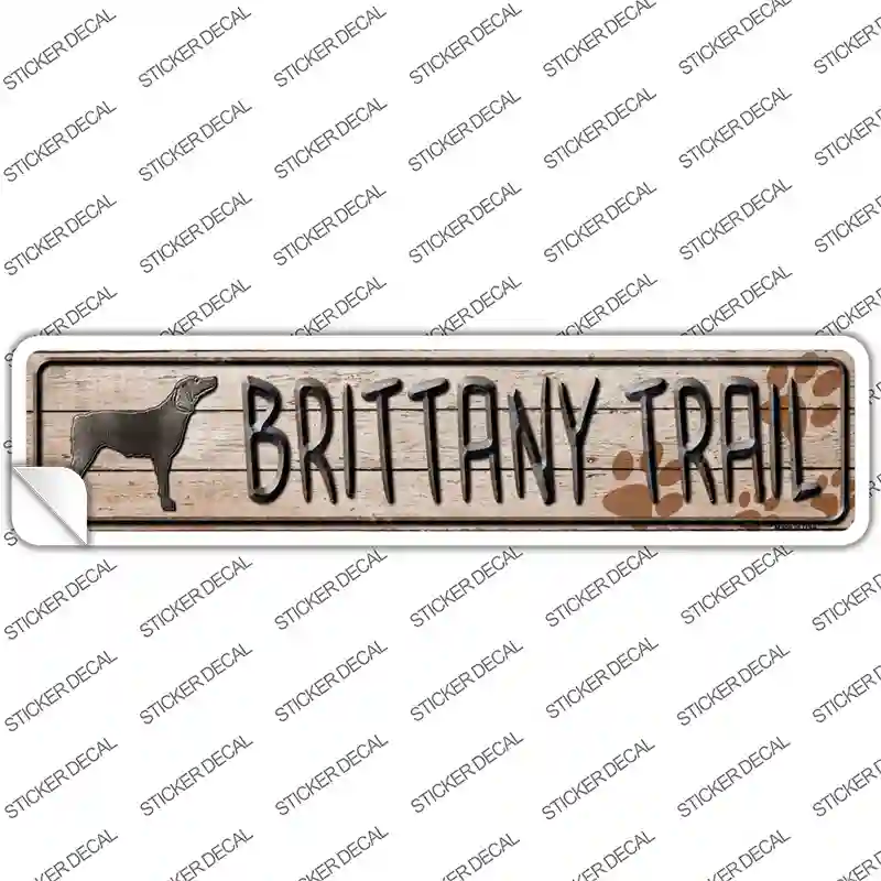 Brittany Trail Novelty Narrow Sticker Decal