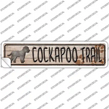 Cockapoo Trail Novelty Narrow Sticker Decal