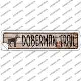 Doberman Trail Novelty Narrow Sticker Decal