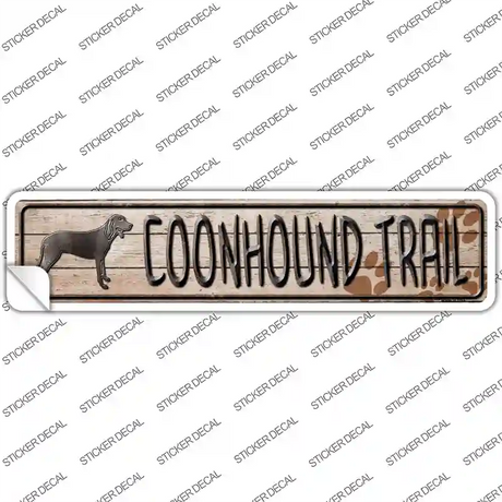 Coonhound Trail Novelty Narrow Sticker Decal