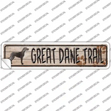Great Dane Trail Novelty Narrow Sticker Decal