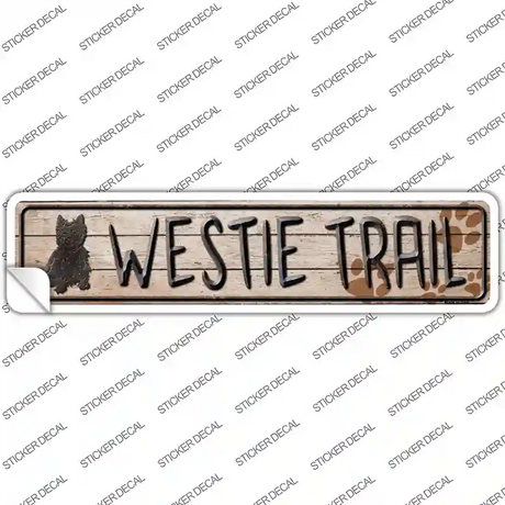 Westie Novelty Narrow Sticker Decal