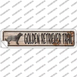 Golden Retriever Novelty Narrow Sticker Decal