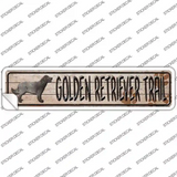 Golden Retriever Novelty Narrow Sticker Decal