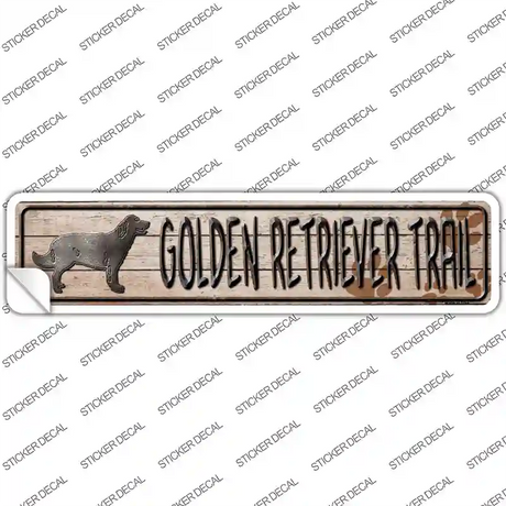 Golden Retriever Novelty Narrow Sticker Decal