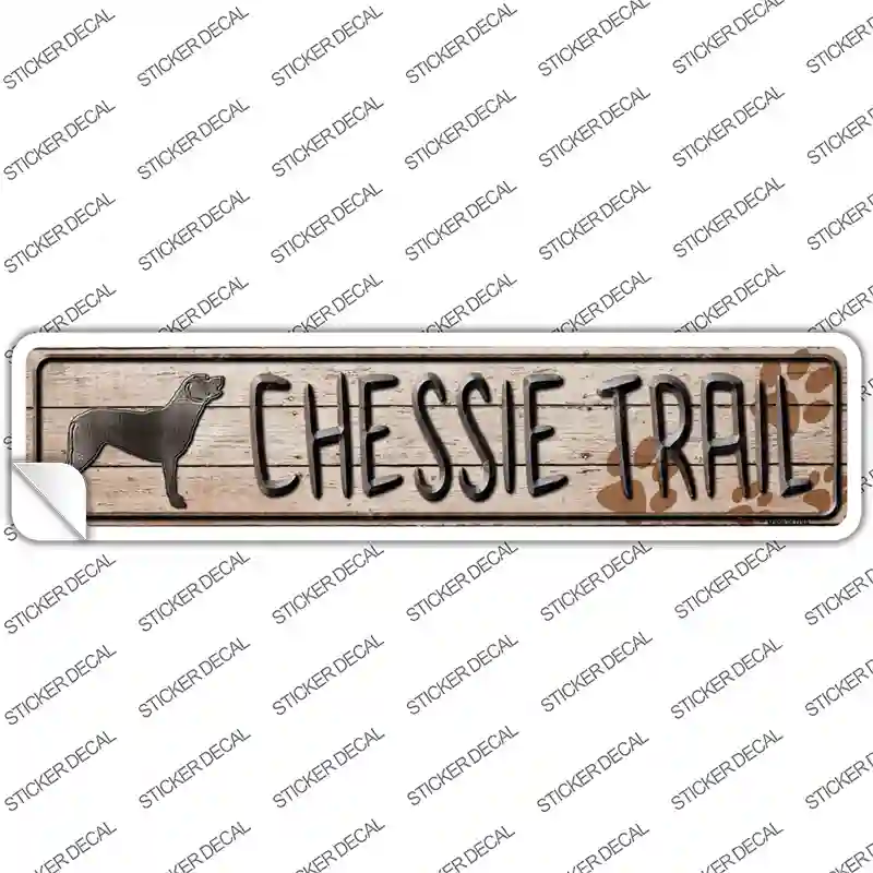 Chessie Trail Novelty Narrow Sticker Decal