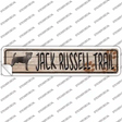 Jack Russell Trail Novelty Narrow Sticker Decal