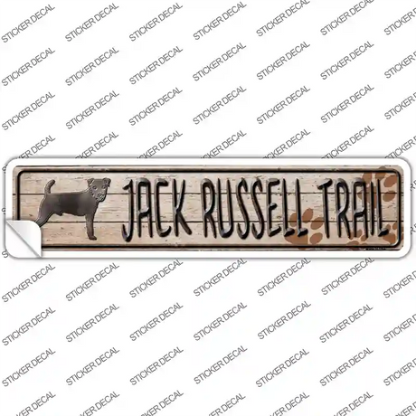 Jack Russell Trail Novelty Narrow Sticker Decal