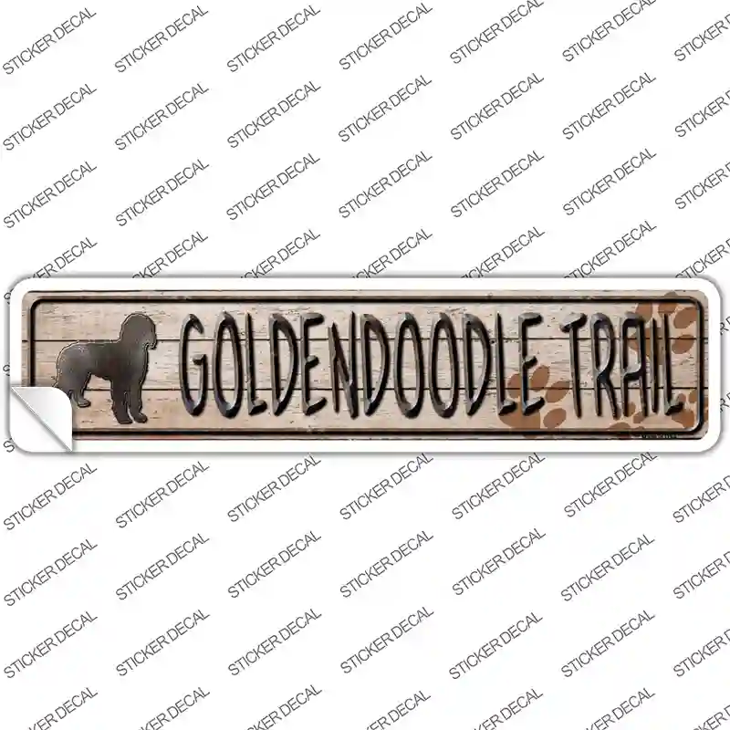 Golden Trail Novelty Narrow Sticker Decal