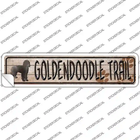 Golden Trail Novelty Narrow Sticker Decal