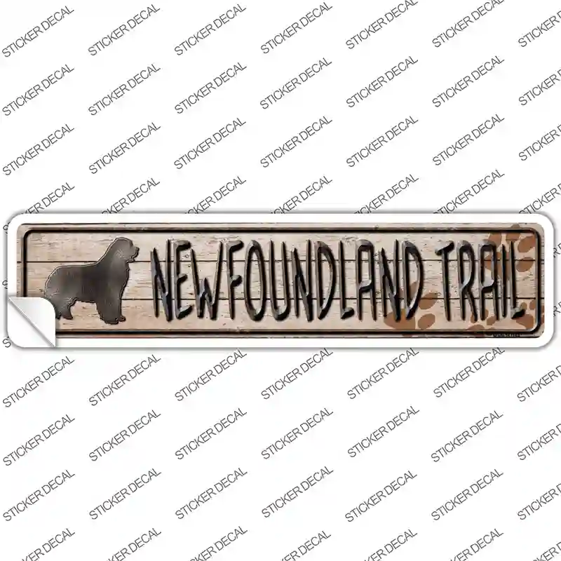 Newfoundland Trail Novelty Narrow Sticker Decal