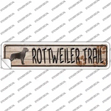 Rottweiler Trail Novelty Narrow Sticker Decal