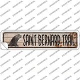 Saint Bernard Trail Novelty Narrow Sticker Decal