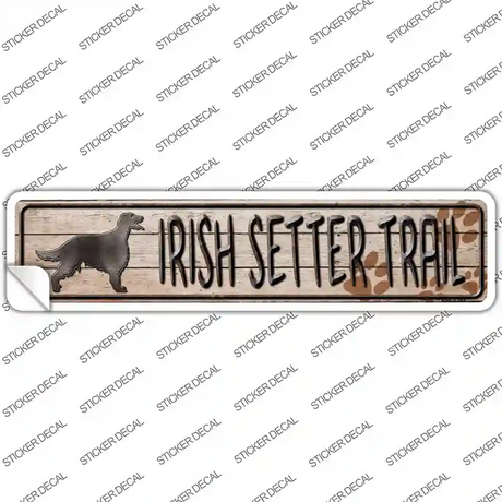 Irish Setter Trail Novelty Narrow Sticker Decal