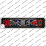 Dixie Road Novelty Narrow Sticker Decal