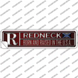 Redneck Born Novelty Narrow Sticker Decal