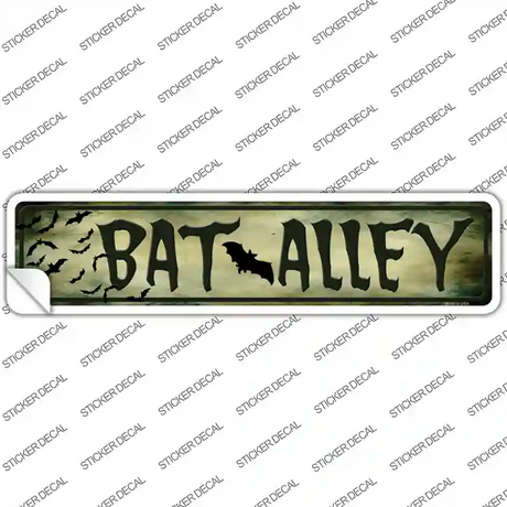 Bat Alley Novelty Narrow Sticker Decal