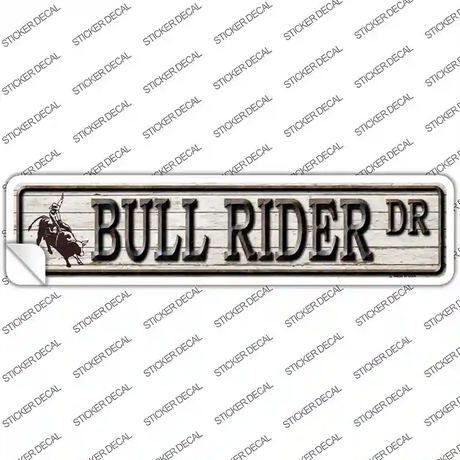 Bull Rider Dr Novelty Narrow Sticker Decal