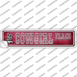 Cowgirl Place Novelty Narrow Sticker Decal