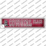 Cowgirl Place Novelty Narrow Sticker Decal