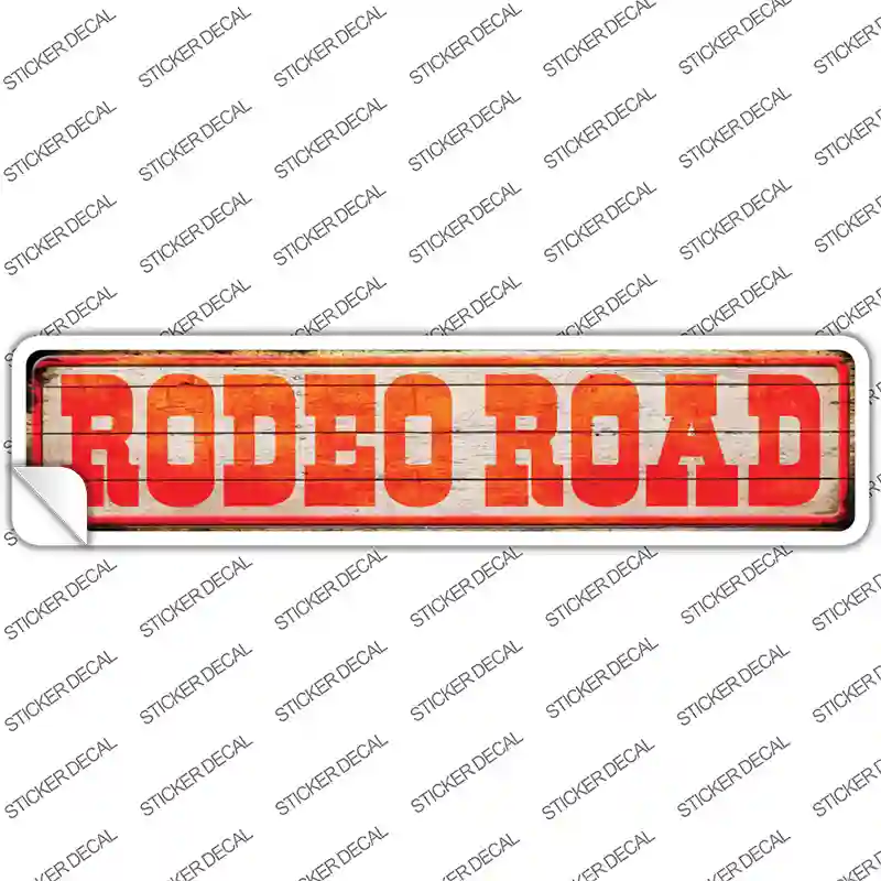 Rodeo Road Novelty Narrow Sticker Decal